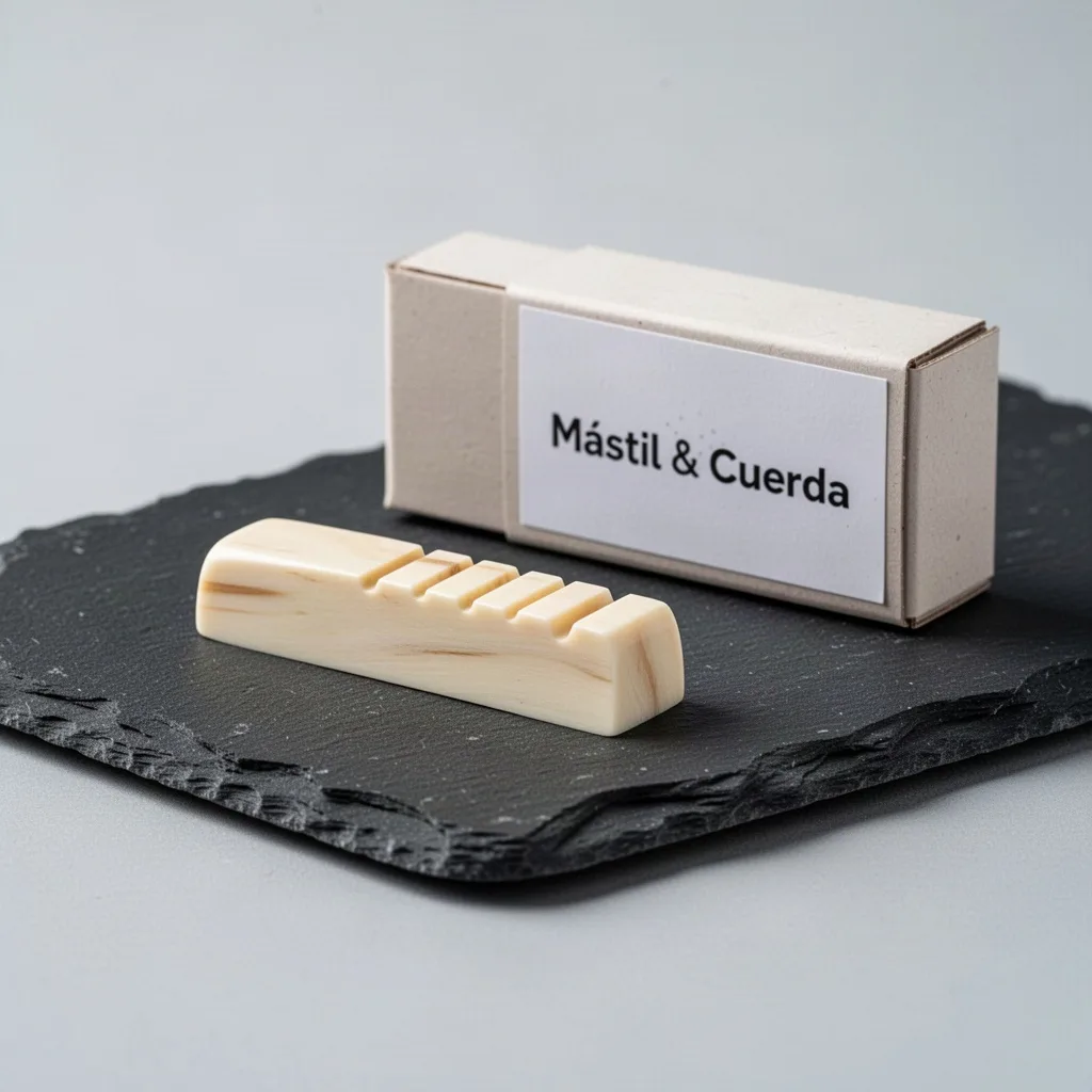 Mástil & Cuerda Cejuela Ranurada de Hueso Vacuno 43 mm